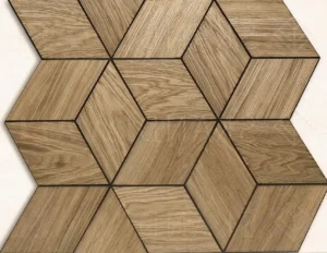 Wood tile RHOMBUS Oak Camel 01