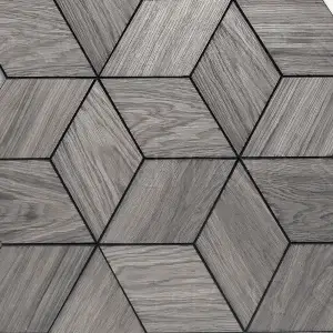 Wooden tile RHOMBUS Oak Gray 01