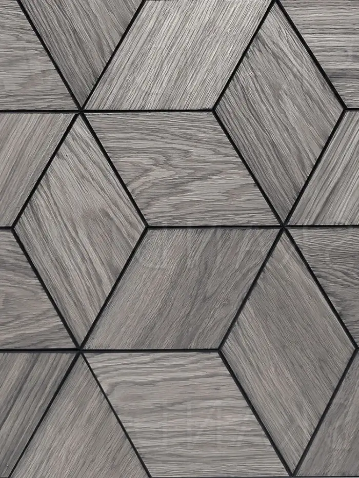 Wooden tile RHOMBUS Oak Gray 01