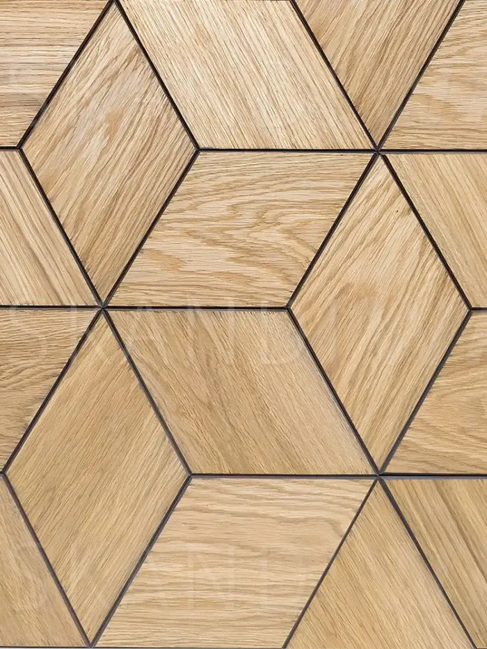 Wooden tiles on the wall - RHOMBUS