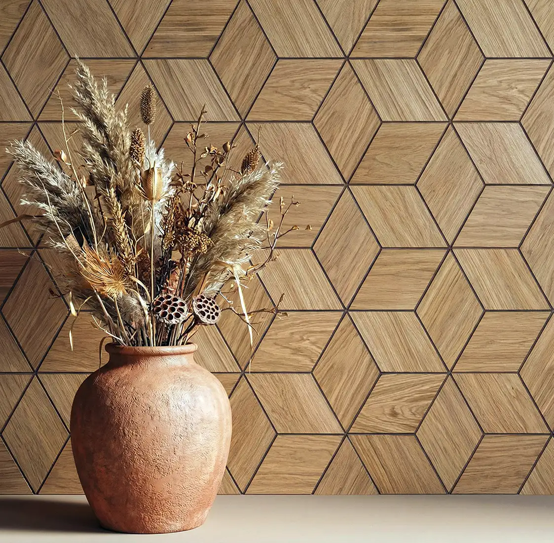 Rhombus Плитка из дерева - Дуб Натурал. Студия 2125-02