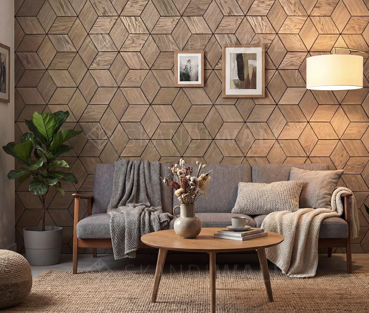 Ромбус - деревянная плитка гостиная 01- logo 1000 - деревянная плитка для гостиной